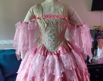 DDNJ Choose Color Fairy Chemise Anime Pixie Plus Made ANY Size Renaissance Pirate Costume Fae Dress Cosplay Lolita S M L XL 2X 3X 4X 5X 6X