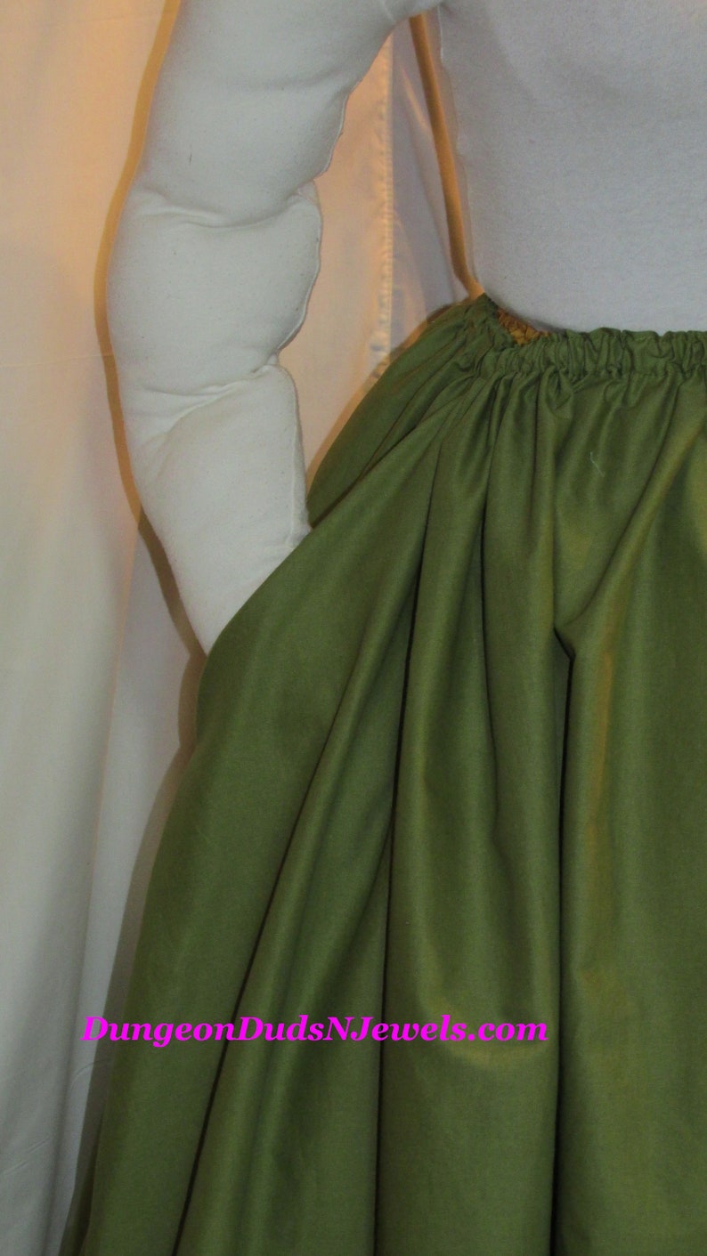 DDNJ Choose Color Skirt Ruffle Pocket Renaissance Civil War Pirate Witch Costume Plus Made ANY Size Cosplay Anime LARP Steampunk Dress Hoop