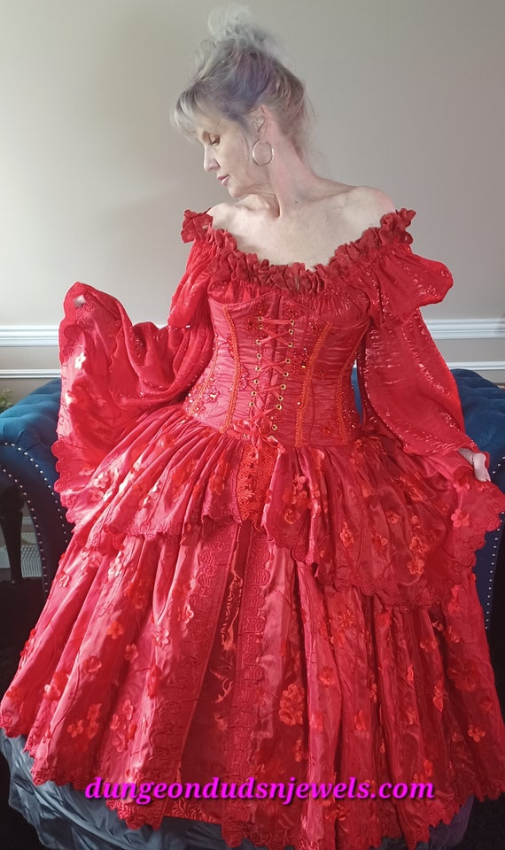 DDNJ Choose Fabrics Reversible Long Demi Underbust Corset Plus Made ANY  Size Renaissance Pirate Wench Steampunk Costume Fairy Medieval - Etsy