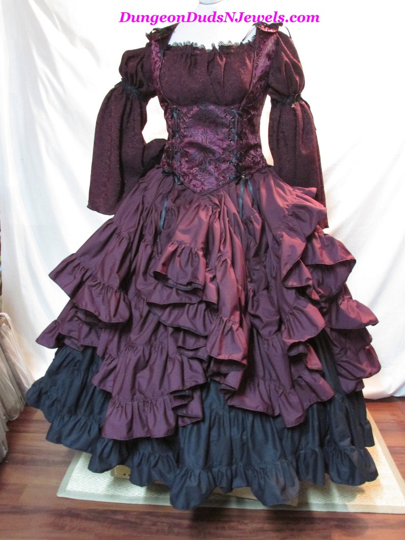 Dress Like A Pirate Renaissance Gypsy Thick Cotton Petal Skirt