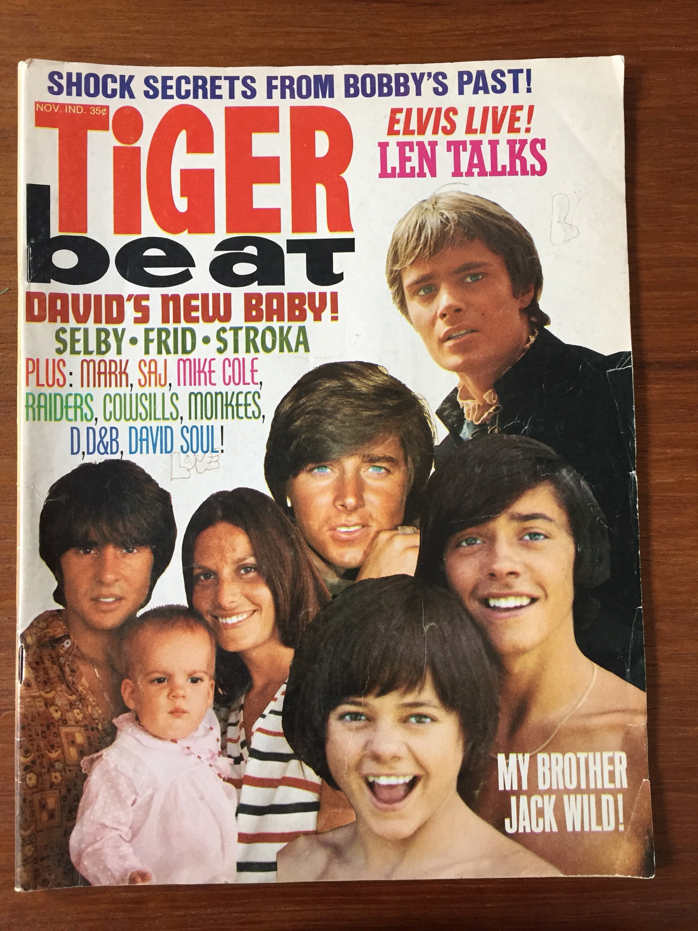Vintage Tiger Beat Magazine November 1968 | Etsy