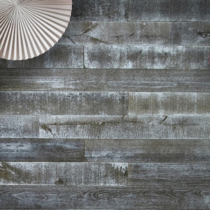 Whitewashed Grey Wooden Planks for Wall Covering, Wood Planking, Panels, Reclaimed Wood Paneling, Rustic Wood Wall Panels