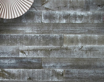Whitewashed Grey Wooden Planks for Wall Covering, Wood Planking, Panels, Reclaimed Wood Paneling, Rustic Wood Wall Panels