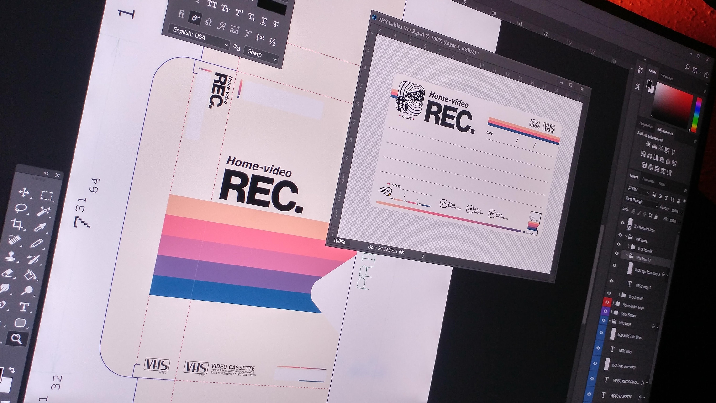 Vhs Template.pdf VHS Universal Blank Custom Template Cover | Adobe Photoshop | Adobe ...