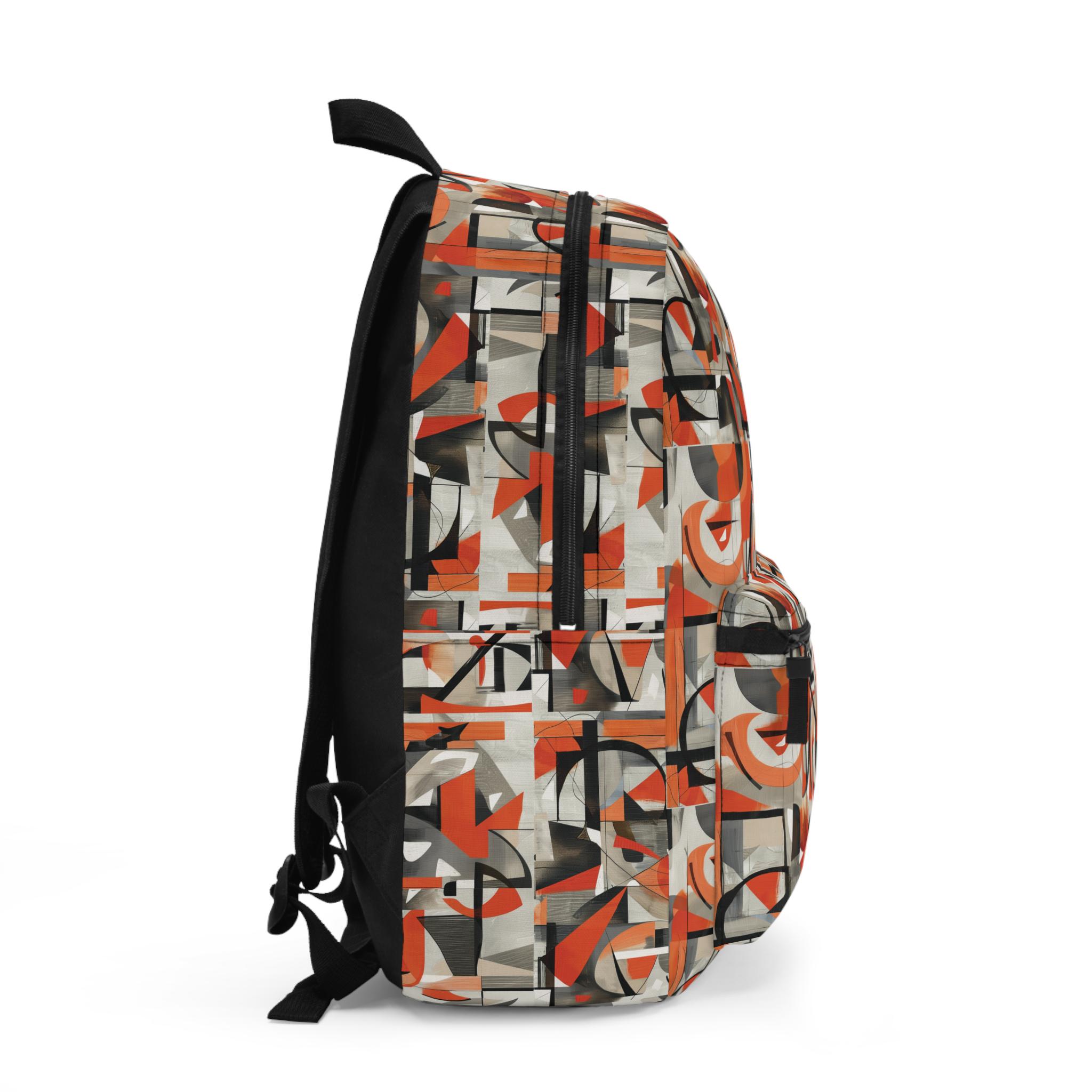 Vibrant Patterned Quilted Backpack - Bold Orange & Multicolor Large Bancroft Backpack - Performance Twill | Vera Bradley main image 2