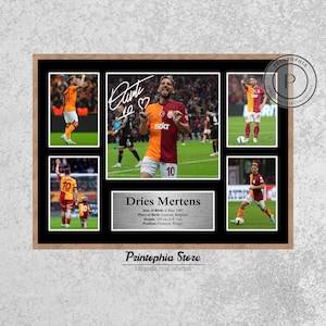 Dries Mertens Signed Poster, Football Memorabilia, Galatasaray Star Autograph Print, Belgian Soccer Wall Art Gift, Digital Download