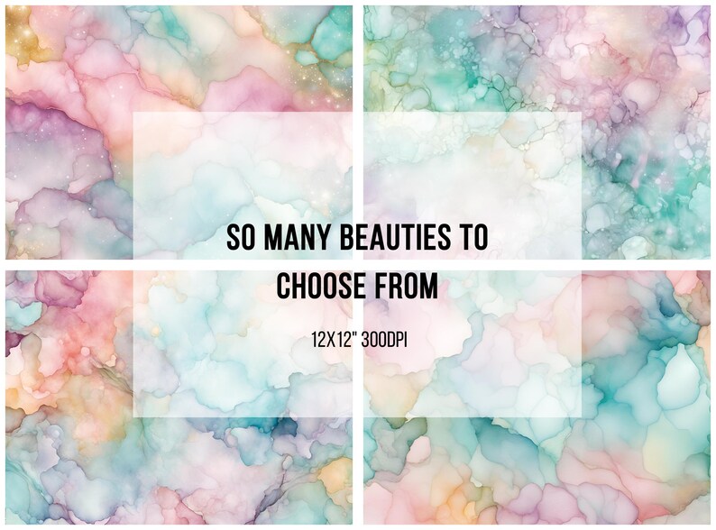 Digital Paper Backgrounds, Peach Pink Blue Silver Gold Designs