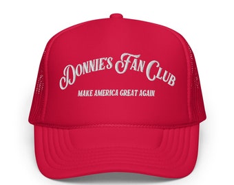 Cappello unisex Trump Trucker, cappello Fan Club di Donnie, cappello MAGA, repubblicano, Trump 2024