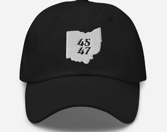 Unisex Ohio For Trump Dad Hat, Trump Hat, MAGA Hat, 45 47 Hat, Ohio Hat, Republican Hat