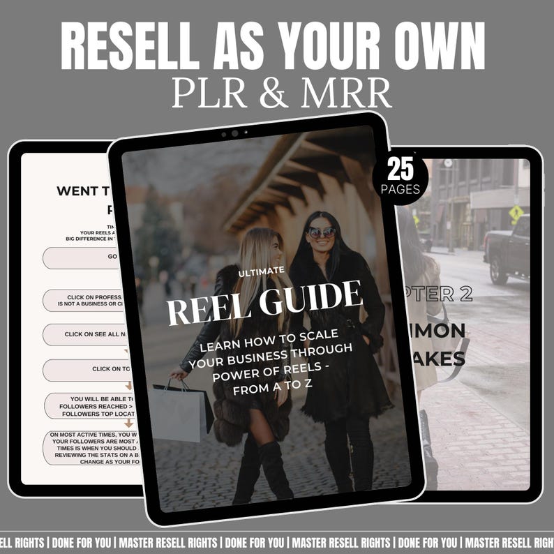 Reel Guide Faceless Digital Marketing Lead Master Resell Rights