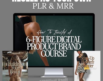 Digital Marketing Course: Brand Building & Etsy Shop Planner PLR MRR (Digital Download)