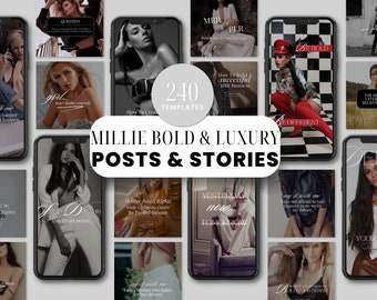 Instagram Templates: Faceless Social Media Posts & Stories PLR MRR (Digital Download)