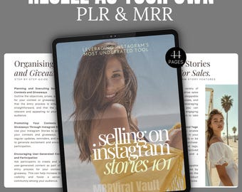 Instagram Marketing Ebook: Master Resell Rights, PLR & MRR (Digital Download)