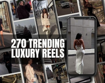 270+ Woman Instagram Reels: Luxury Stock Videos, Canva Templates (MRR)