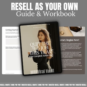 Quit The 9-5 Ebook DFY Digital Products  Master Resell Rights Faceless Digital Marketing with PLR MRR Digital Product To Resell