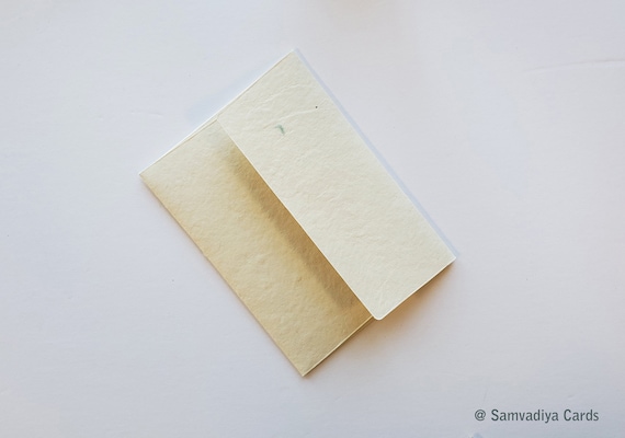 A1 Card & Envelope - 80lb Cover / Cream - (Finish- Matte