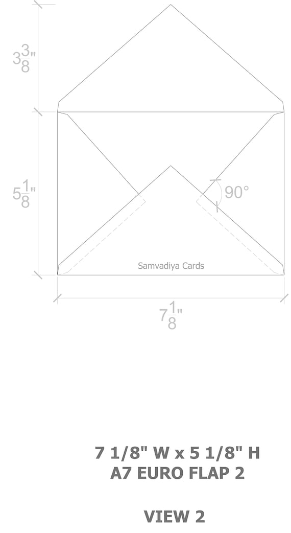 A7 Size Envelope Dimensions