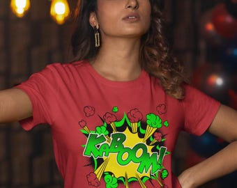 Camiseta gráfica de cómic KABOOM / Camiseta unisex de algodón grueso / Fabricada en Australia