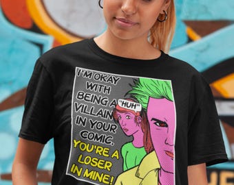 Comic Style Sketch T-Shirt - 100% Cotton Gildan 5000 - Made In Australia