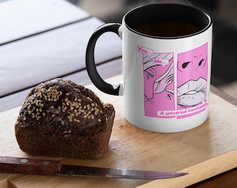 Kissing Mug | Pop Art Comic Sketch, Colorful Interior | Made in Australia