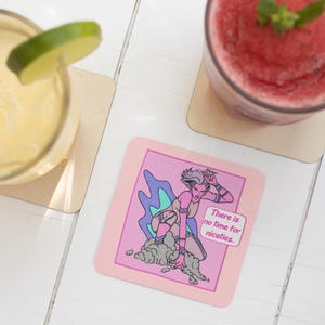 Colourful Superhero Coasters | Corkwood Square Drink Coaster Set | Made in Australia