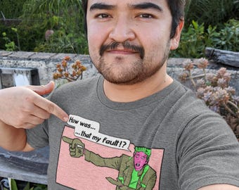 Camiseta con dibujo gráfico de cómic / Camiseta unisex de algodón grueso / Fabricada en Australia