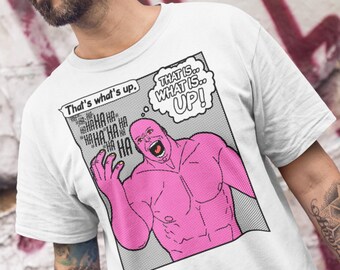 Funny Comic Graphic Sketch Shirt | Thats whats up | Unisex Heavy Cotton T-Shirt | Made in America
