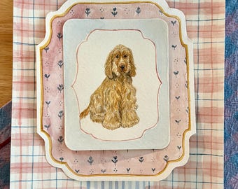 Custom Watercolor Pet Portrait Painting Keepsake Gift