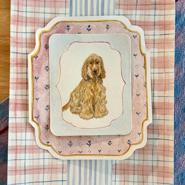 Custom Watercolor Pet Portrait Painting Keepsake Gift