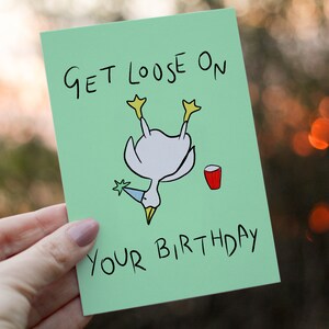 Loose Goose Birthday Card | Funny Card | Silly Goose