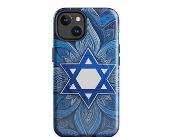 Star of David Mandala - MagSafe® tough case for iPhone®, Jewish Gift, Israel Phone Case