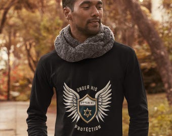 Under His Wings Psalm 91 Unisex Unisex Long Sleeve Tee