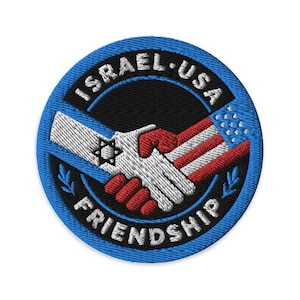 Israel-USA Friendship Embroidered Patch - Celebrating Unity