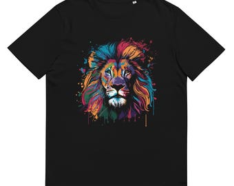 Lion of Judah Unisex Organic Cotton T-Shirt, Jewish Gift, Israel Shirt