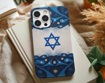 Funda resistente Am Yisrael Chai para iPhone® / Funda protectora para teléfono con temática judía