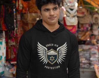Under His Wings Psalm 91 Unisex Hoodie