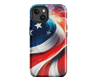 Patriotic American - MagSafe® tough case for iPhone®, Jewish Gift, Israel Phone Case
