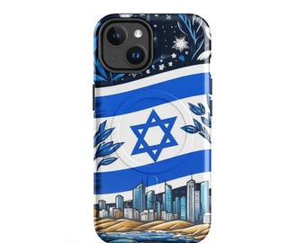Tel Aviv Beach - MagSafe® tough case for iPhone®, Jewish Gift, Israel Phone Case