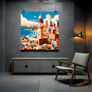 Jaffa Cityscape Art Print – Capturing Israel&#39;s Historic Beauty