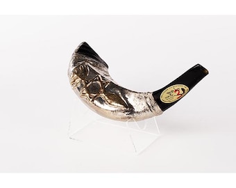 Silver-Plated Ram’s Classical Horn Shofar 11"-13" / 30-34 cm - MADE IN ISRAEL