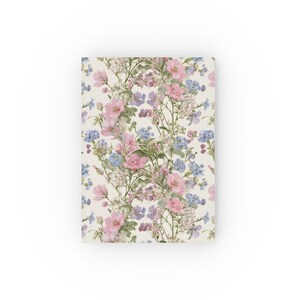 Journal floral à dos rigide - élégant carnet de notes, journal floral, cadeau pour elle, scrapbooking, agenda quotidien, écriture créative