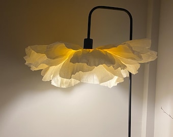 Lampadario a sospensione a forma di foglia, realizzato a mano: stile boho (55-60 cm)