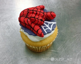 Spiderman Cupcake Toppers
