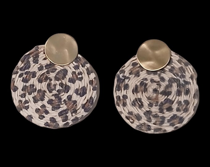 Animal print earrings