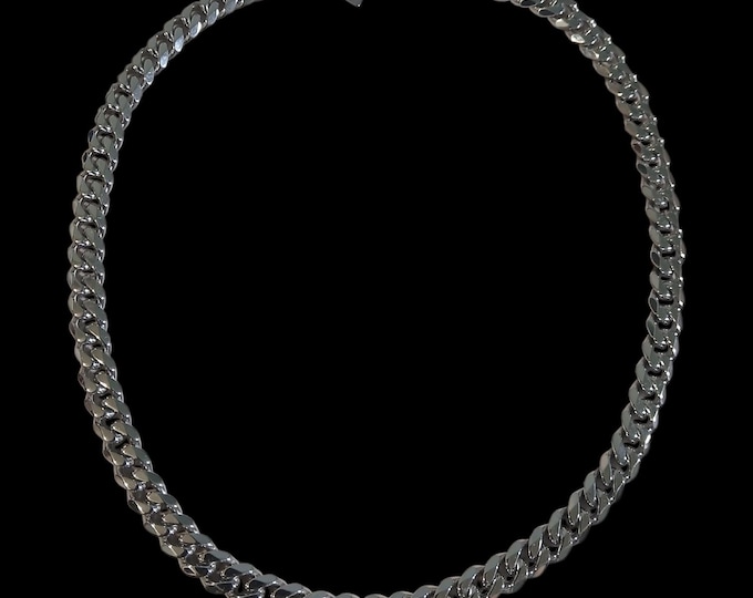 Square curb link chain