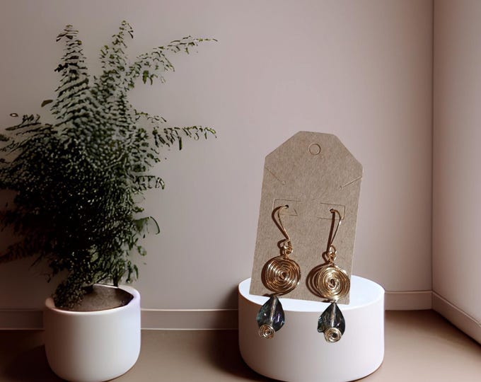 Teardrop smoky crystal.