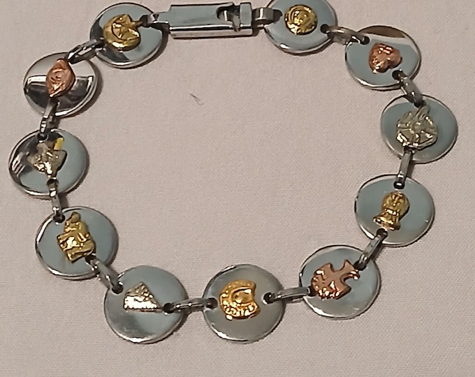 Stainless Steel Lucky Symbol Bracelet