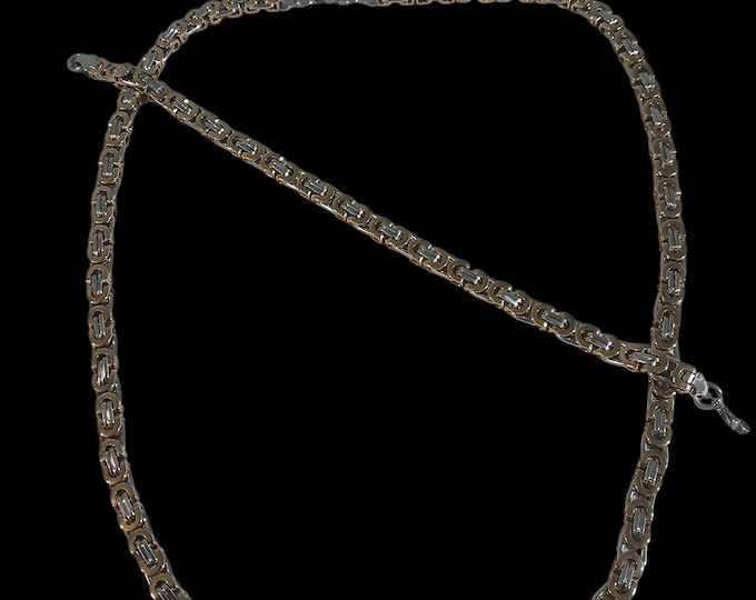 Men's Flat Byzantine 2 tone Set