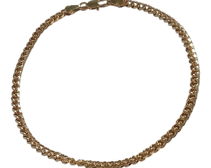 Curb link anklet