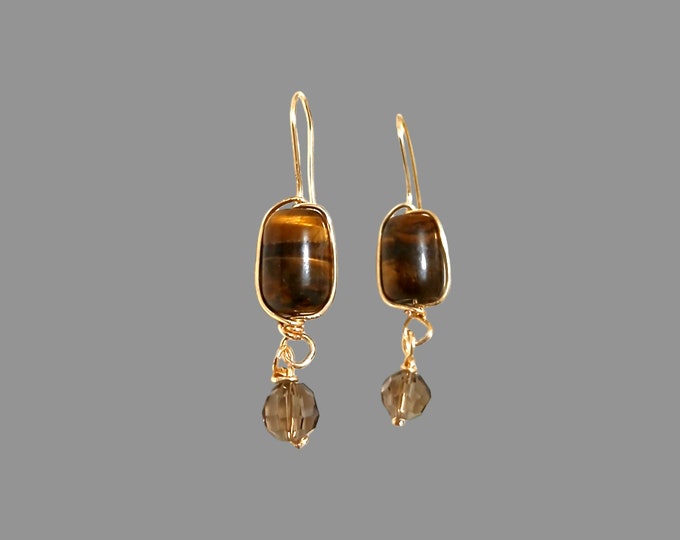 Tigers Eye Earring